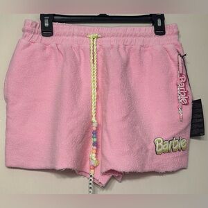 Barbie Forever 21 100% Cotton Terry Shorts Size L NWT (includes Barbie Key tag)